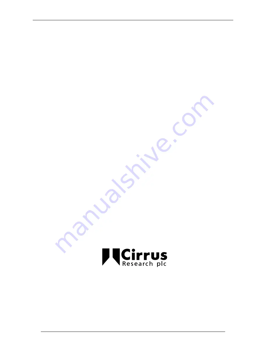 Cirrus MK:437 User Manual Download Page 1