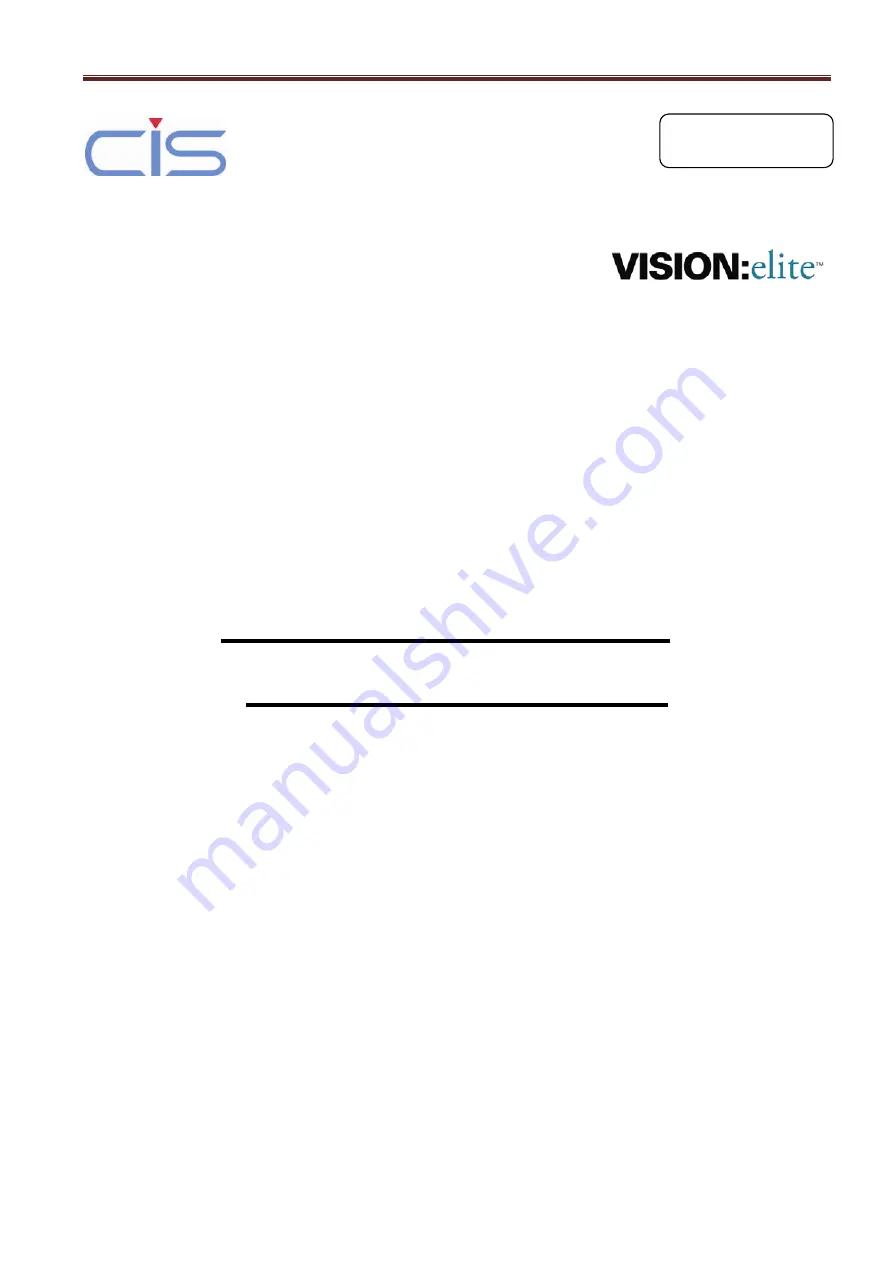 CIS VCC-F32U29CL Product Specification  & Operation Manual Download Page 1