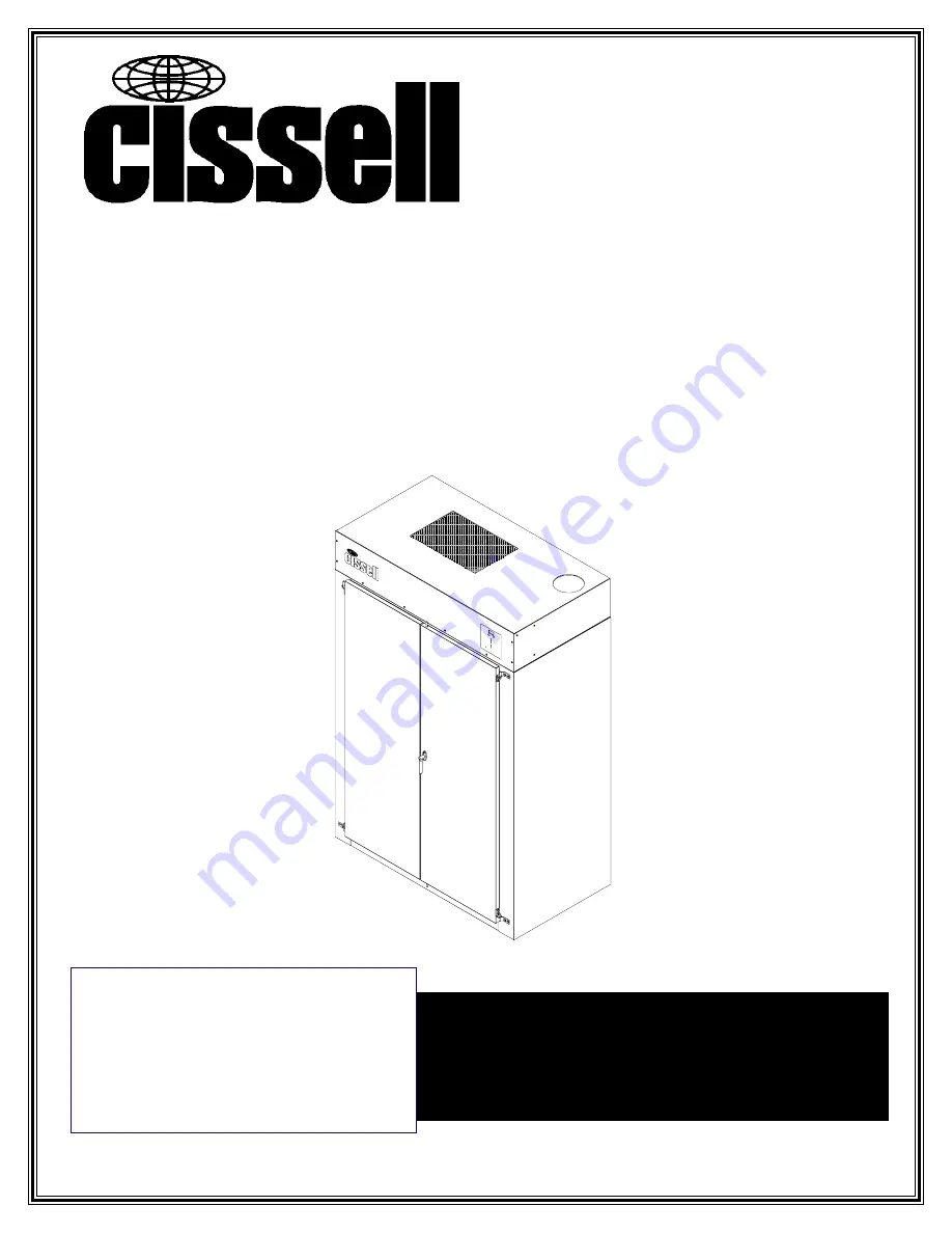 Cissell Gear Cabinet Manual Download Page 1