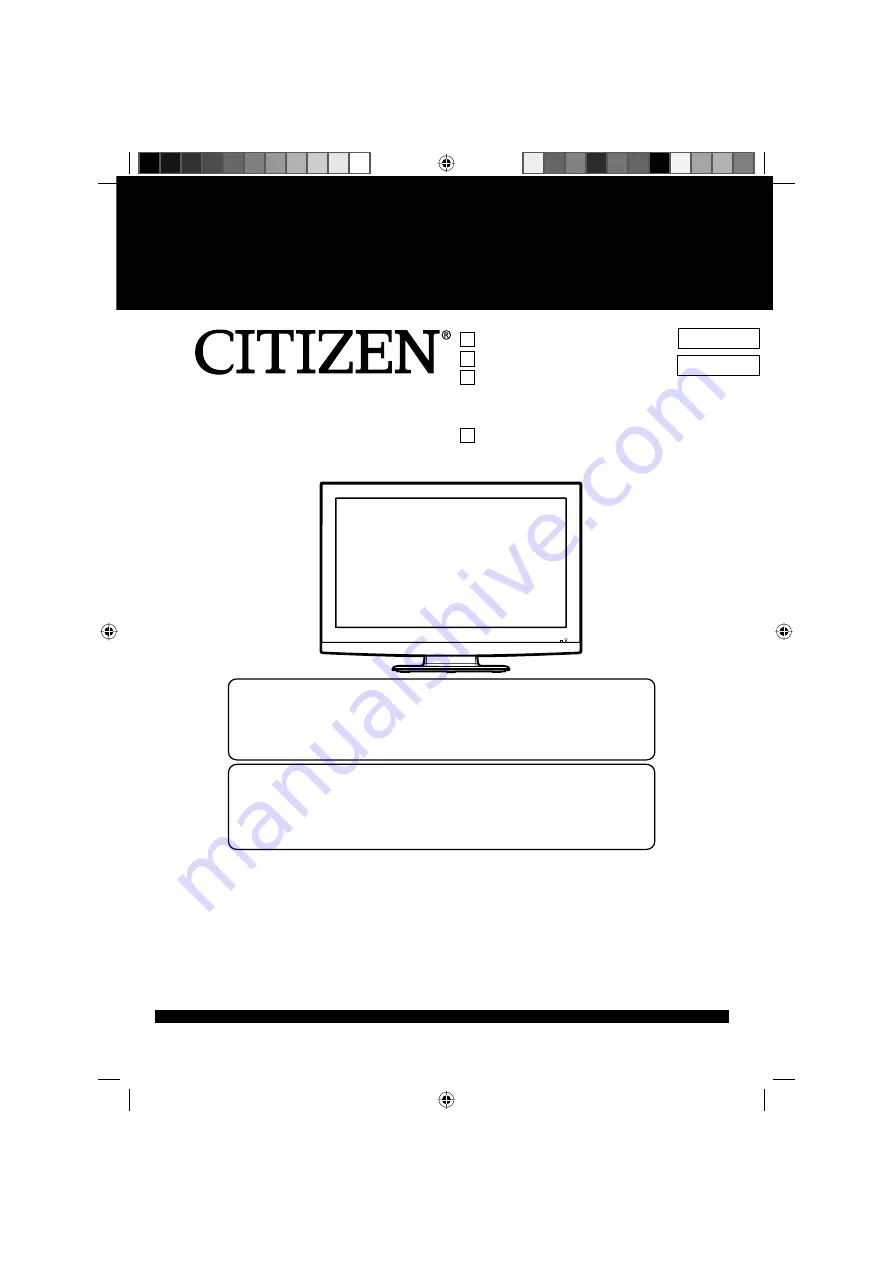 Citizen 32CL710 User Manual Download Page 1