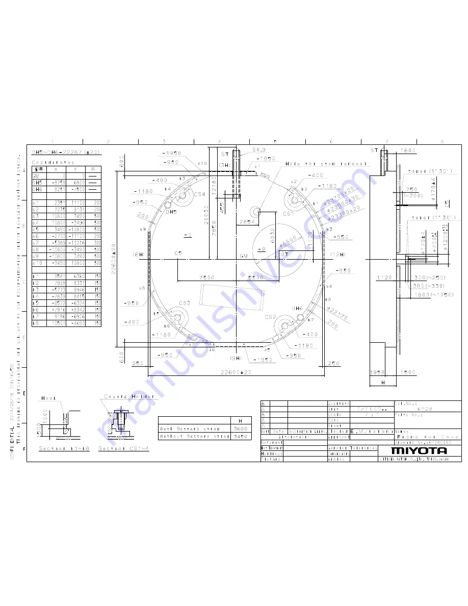 Citizen 6P05 User Manual Download Page 4