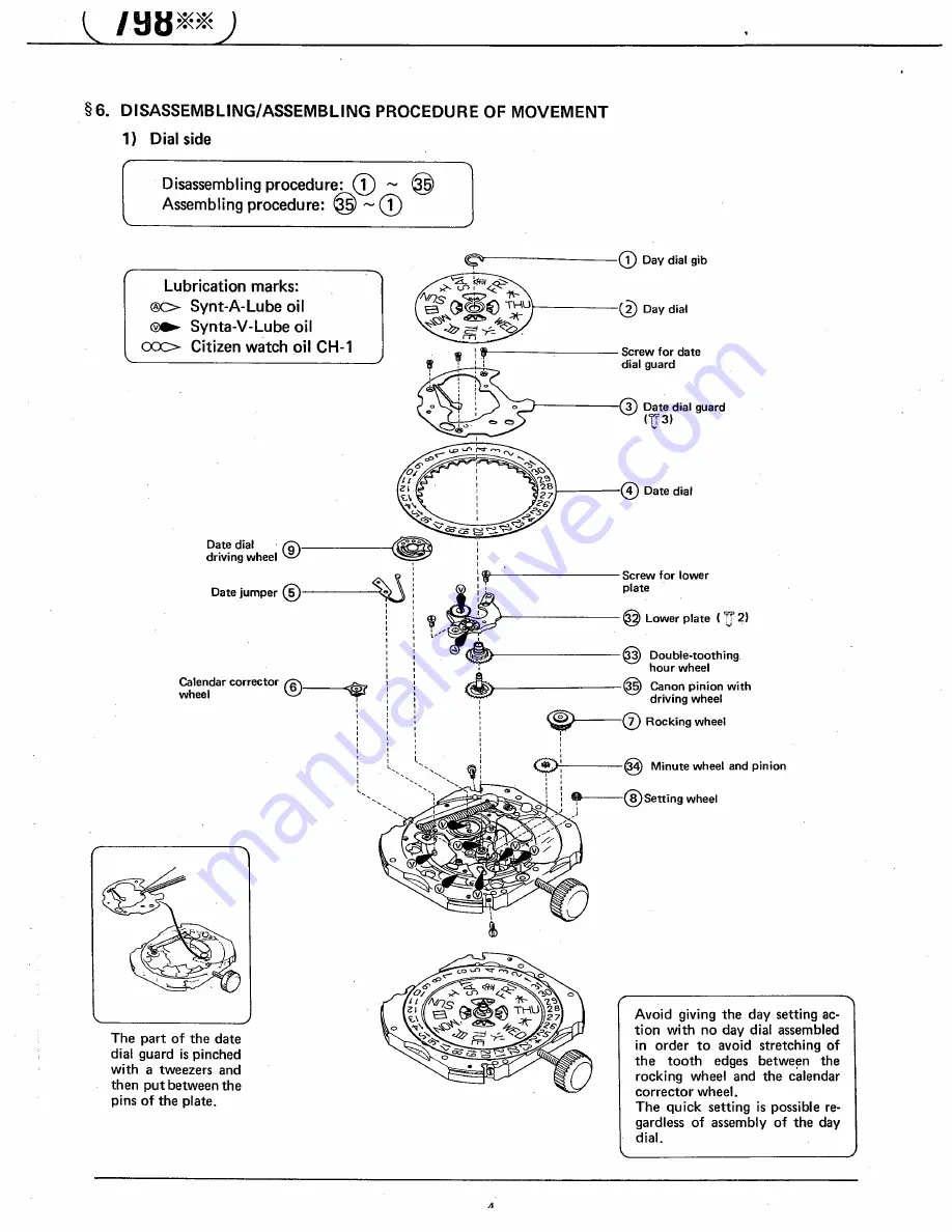 Citizen 7980E Скачать руководство пользователя страница 5