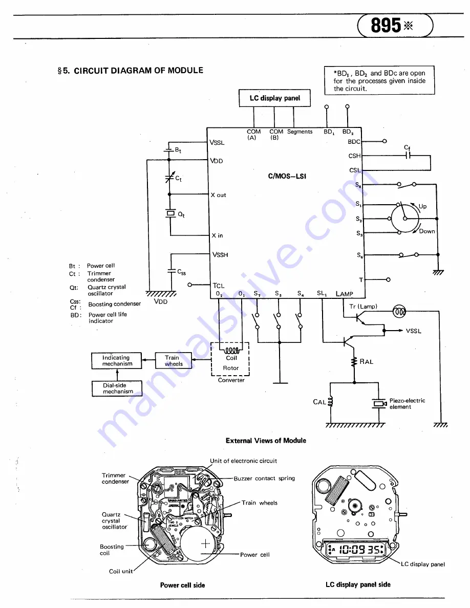 Citizen 895 Series Technical Information Download Page 12