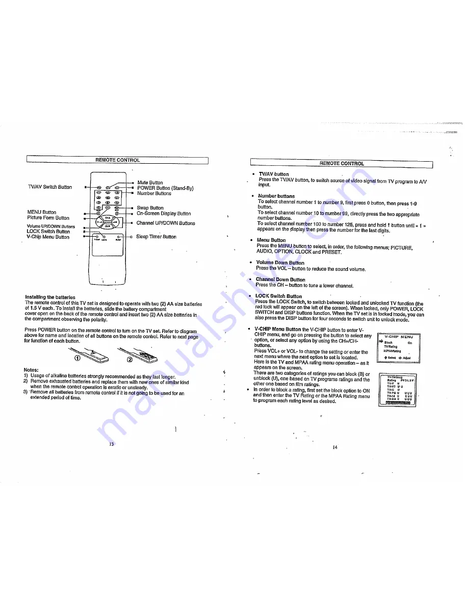 Citizen C20404 User Manual Download Page 8