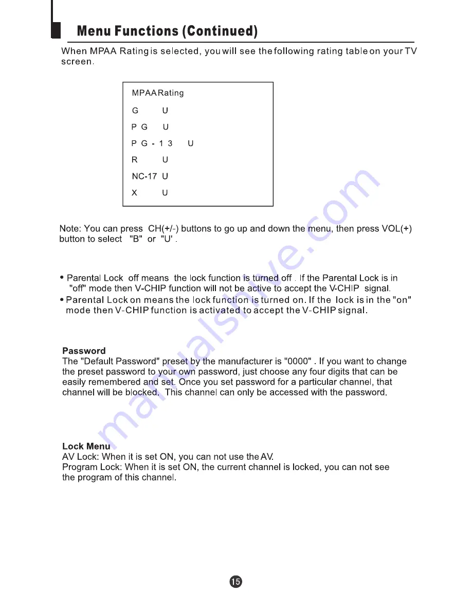 Citizen C20D200V User Manual Download Page 17