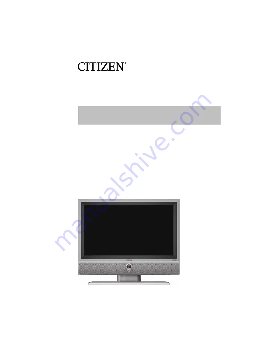 Citizen C26604HD Скачать руководство пользователя страница 1