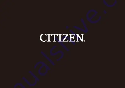 Citizen CAL.6320 Instruction Manual Download Page 1