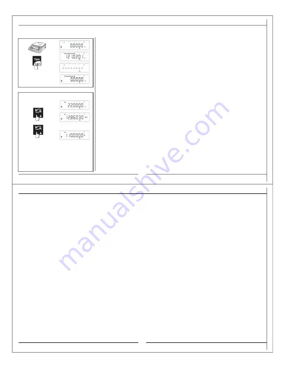 Citizen CARAT BALANCES CT103 Operating Manual Download Page 12