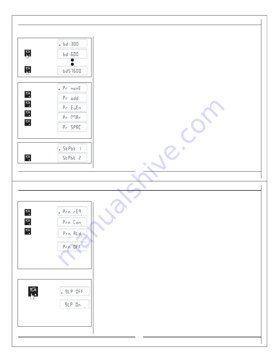 Citizen CARAT BALANCES CT103 Operating Manual Download Page 21