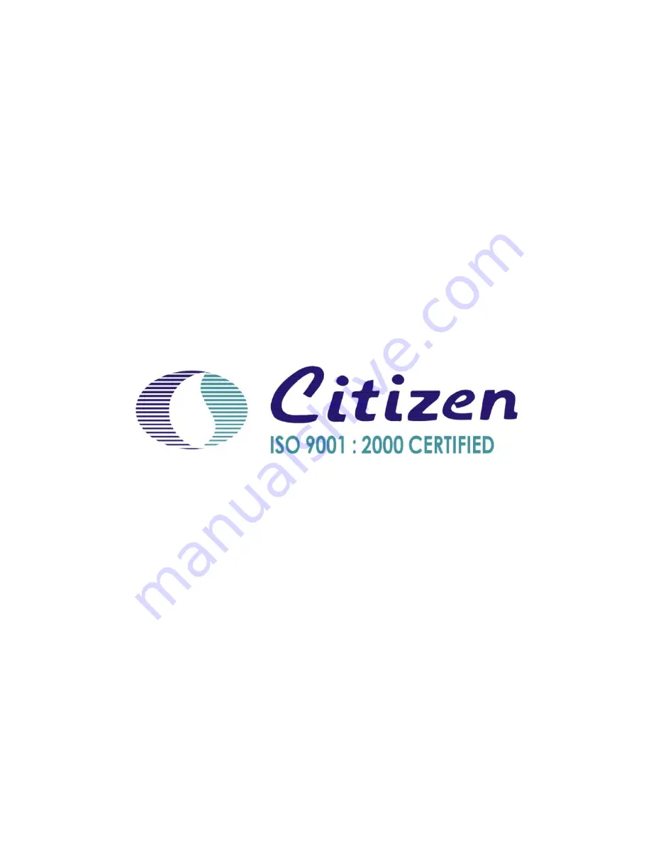 Citizen CX 165 Operating Instructions Manual Download Page 80