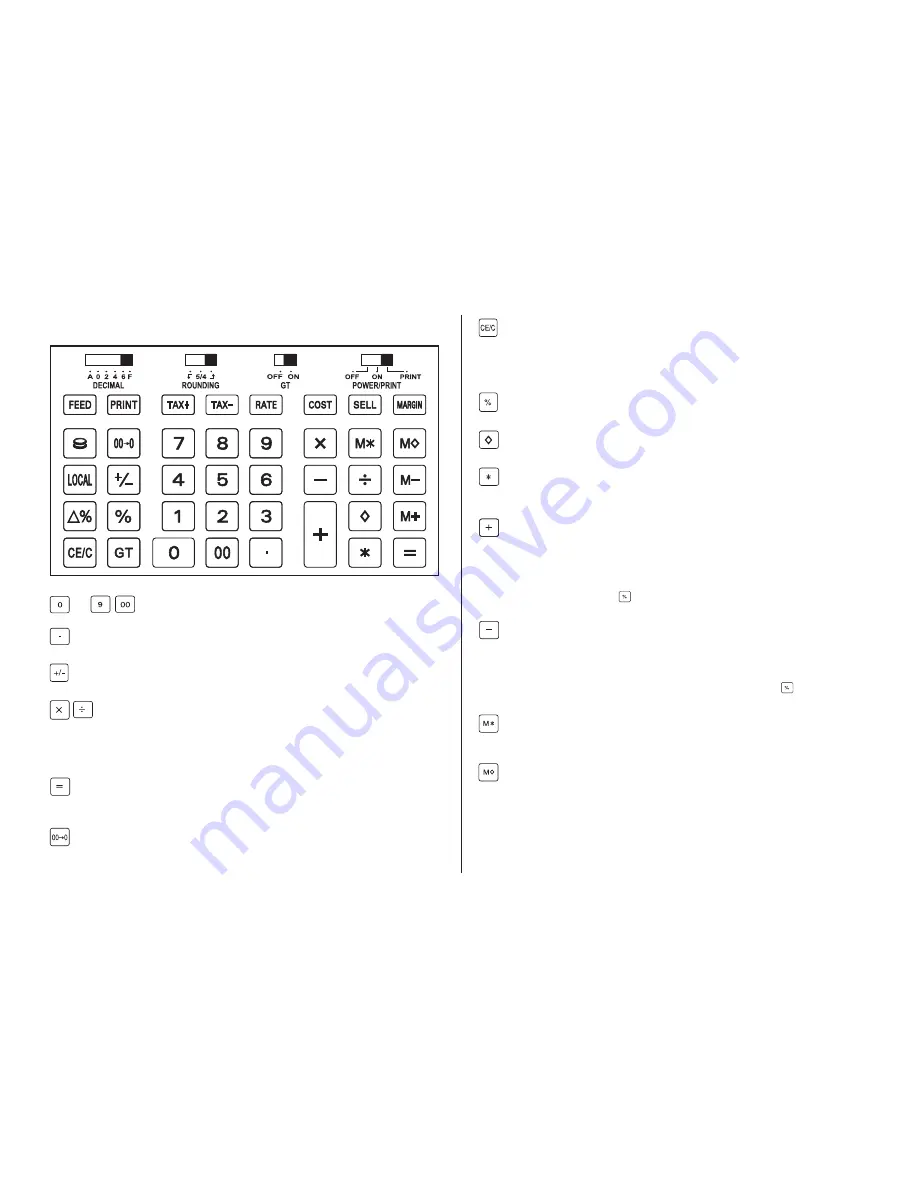 Citizen CX-185III Instruction Manual Download Page 16