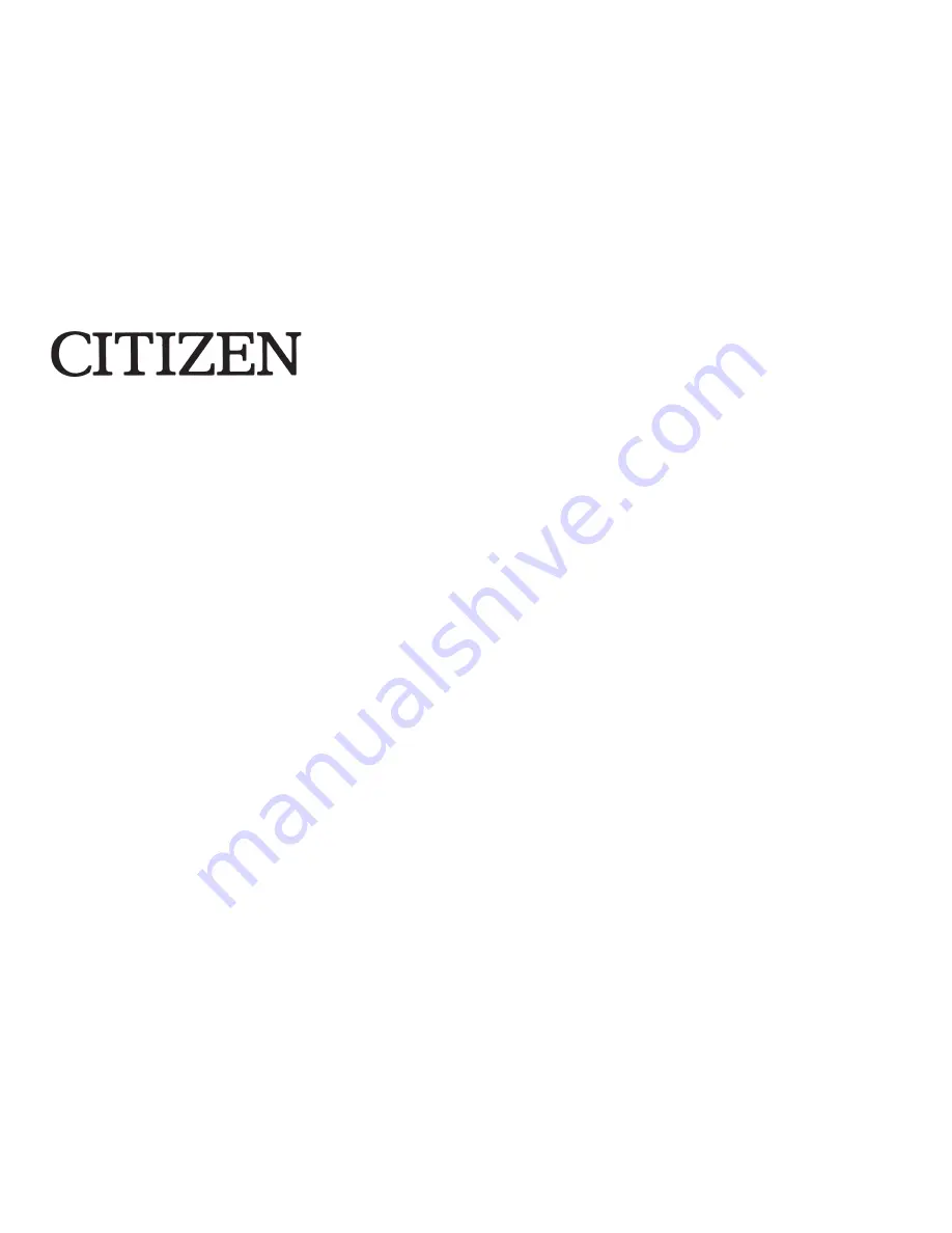 Citizen CX-185III Instruction Manual Download Page 30