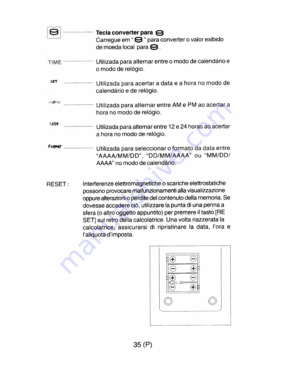 Citizen CX-77BIII Instruction Manual Download Page 36