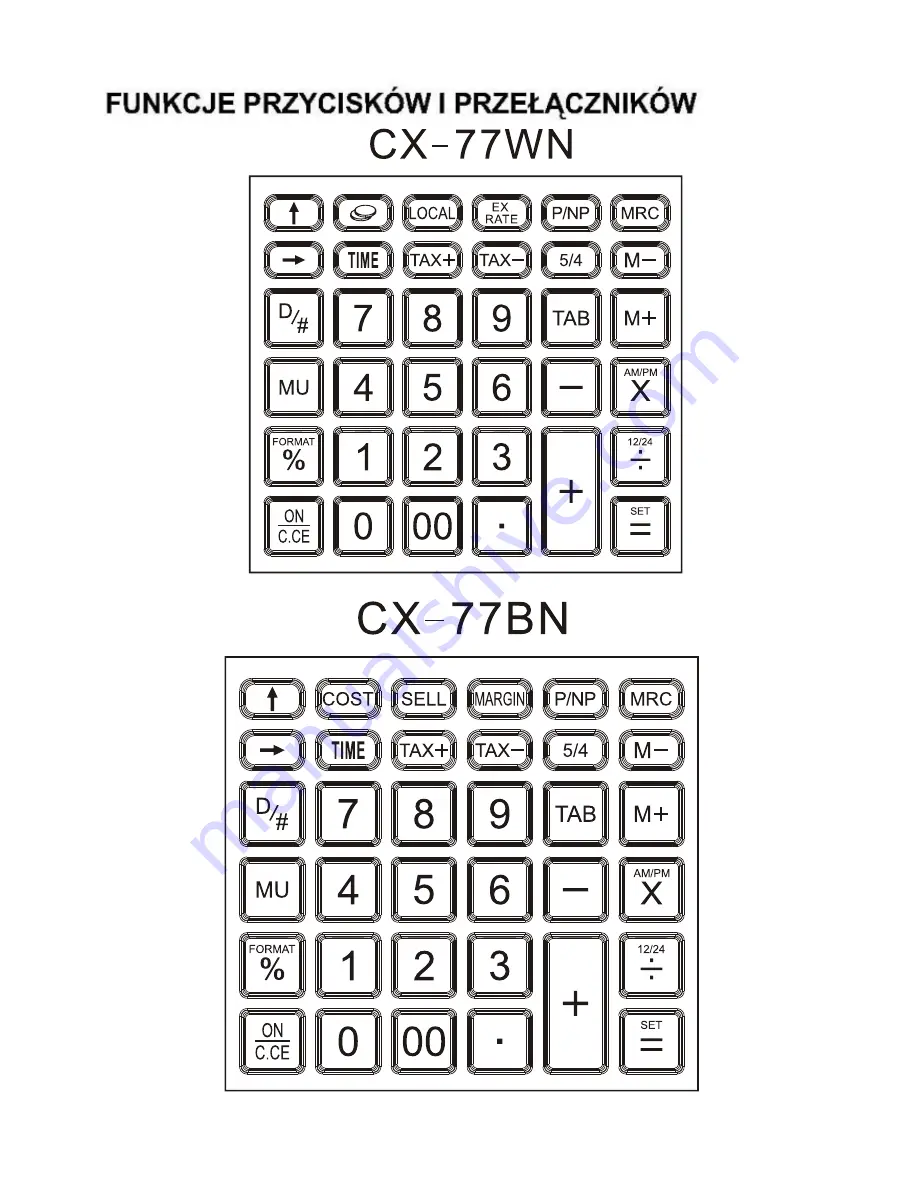 Citizen CX-77BN Instruction Manual Download Page 51