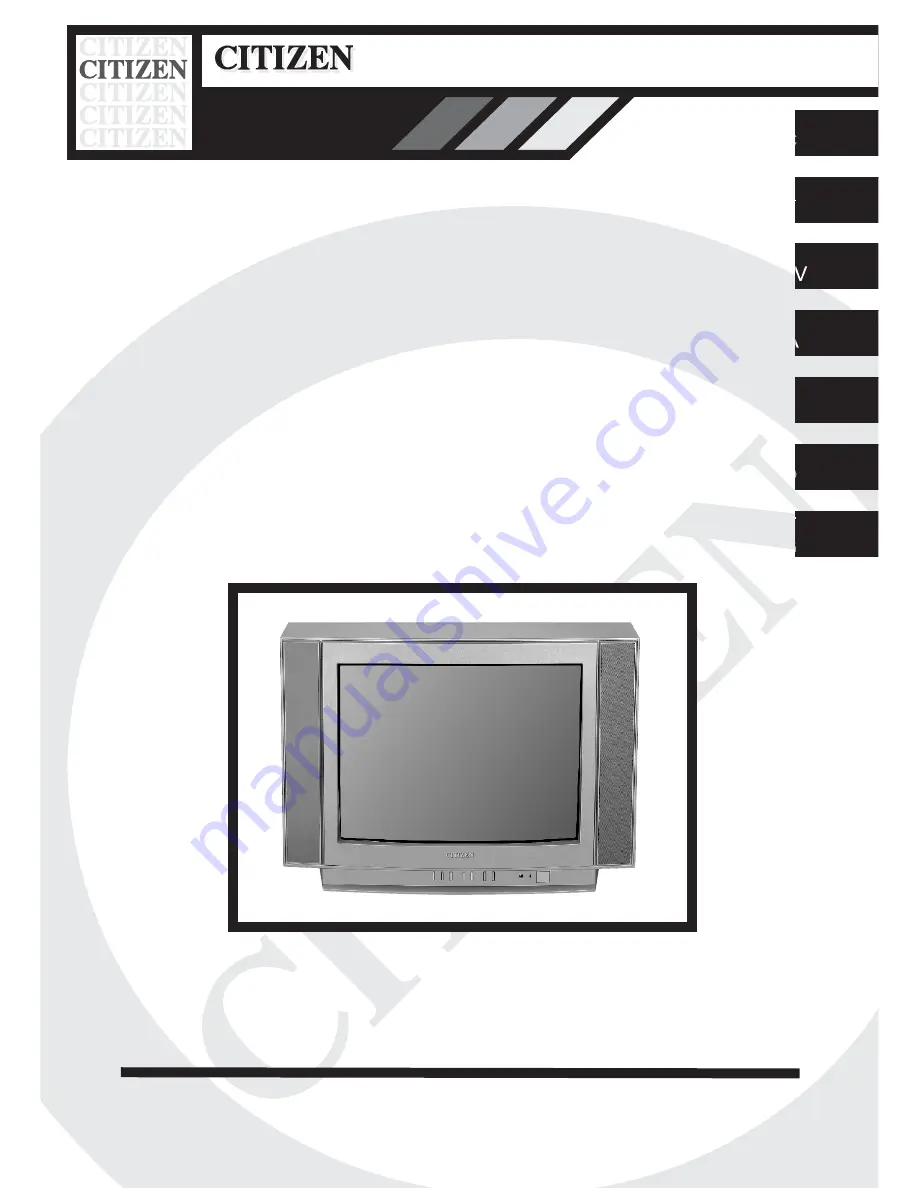 Citizen JCTV2110 Operating Manual Download Page 1