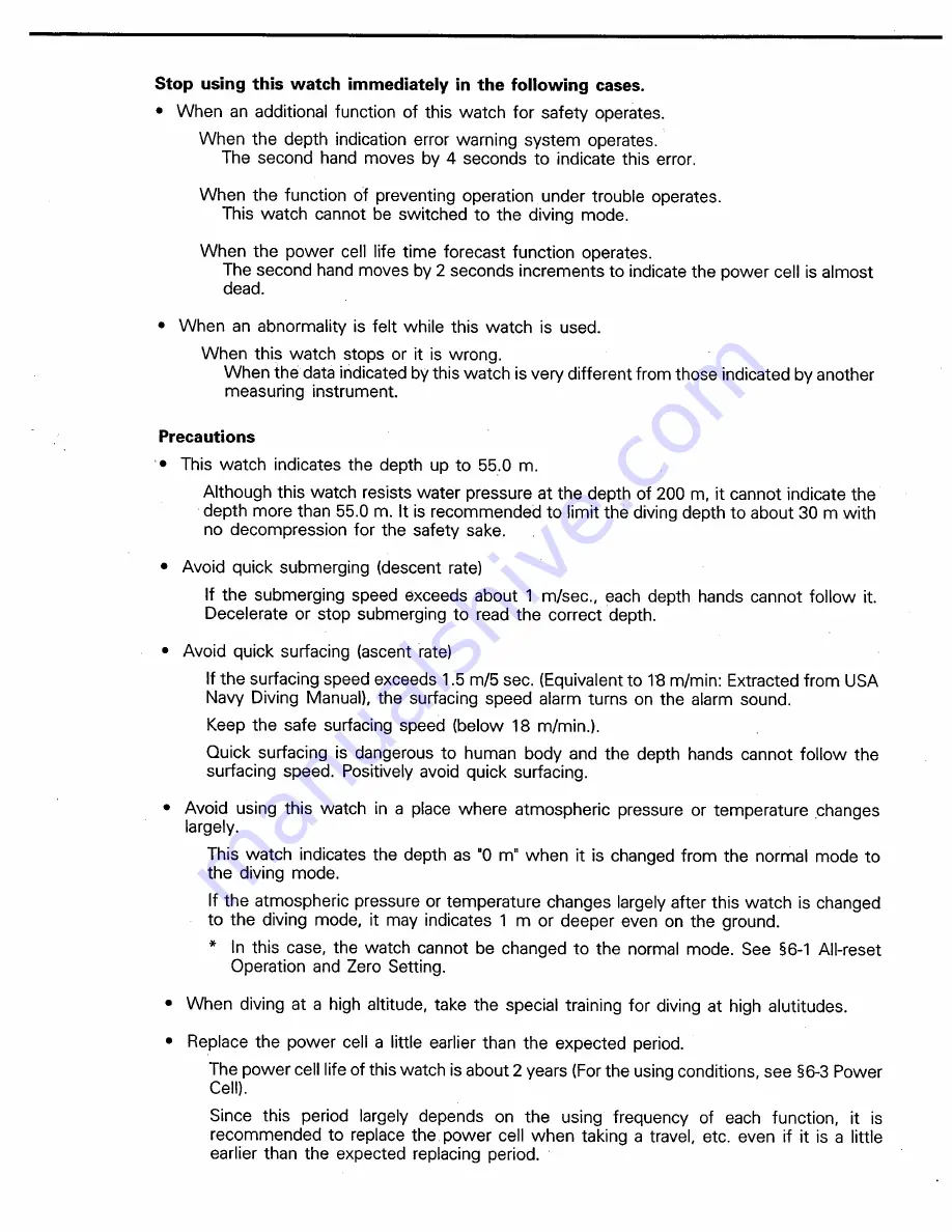 Citizen Quartz 5819 Technical Information Download Page 17