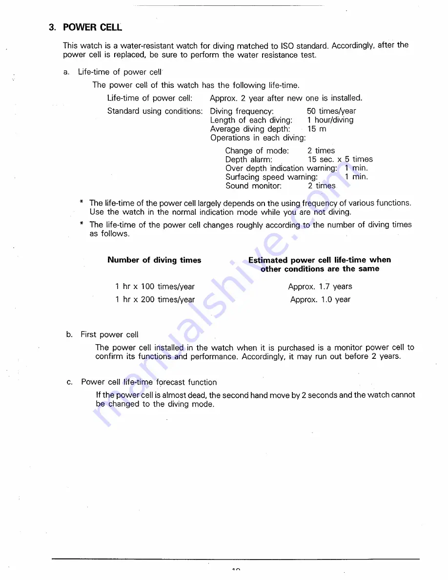 Citizen Quartz 5819 Technical Information Download Page 22