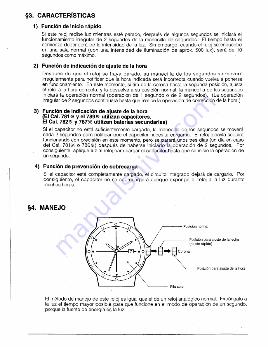 Citizen Quartz 7810 Technical Information Download Page 16