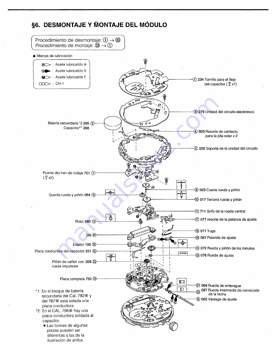 Citizen Quartz 7810 Technical Information Download Page 19