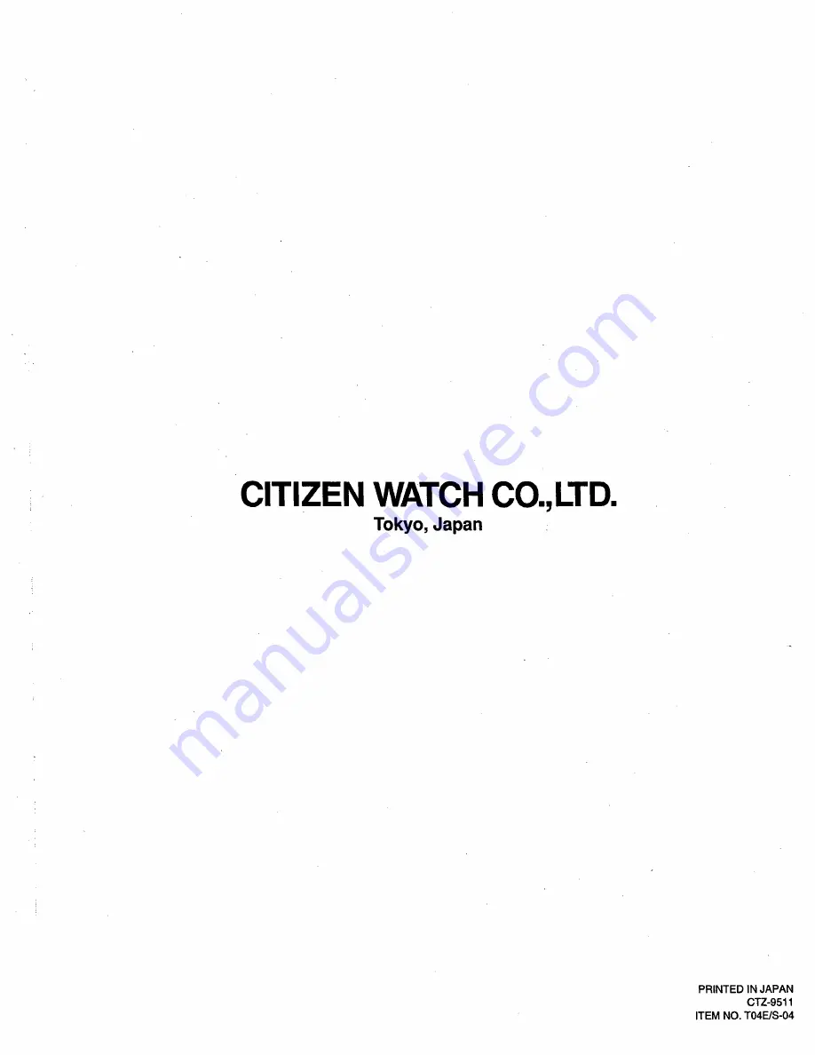 Citizen Quartz 7810 Скачать руководство пользователя страница 27