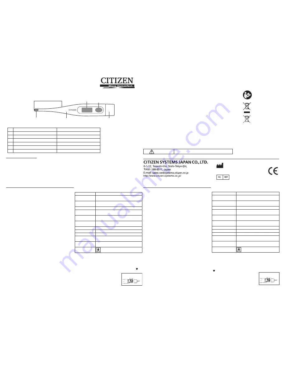 Citizen REF CTA 301 Скачать руководство пользователя страница 1