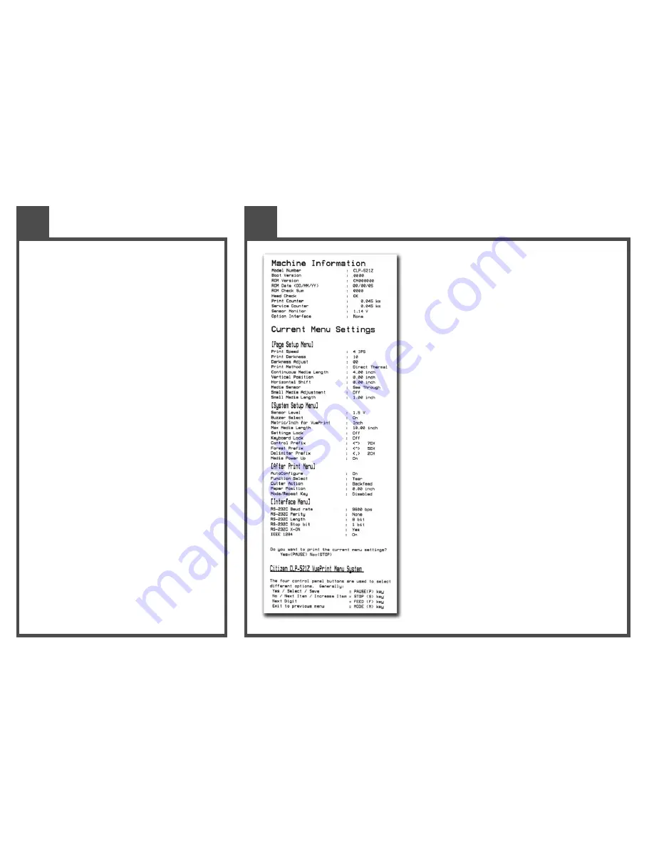 Citizen Z-START CLP-521Z Quick Start Manual Download Page 2