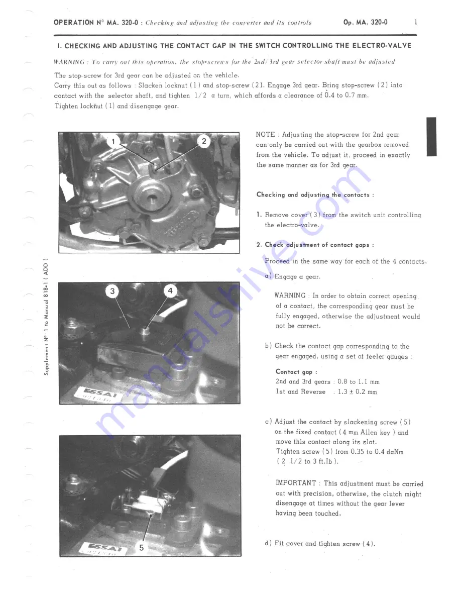 CITROEN CX 2000 Repair Manual Download Page 189