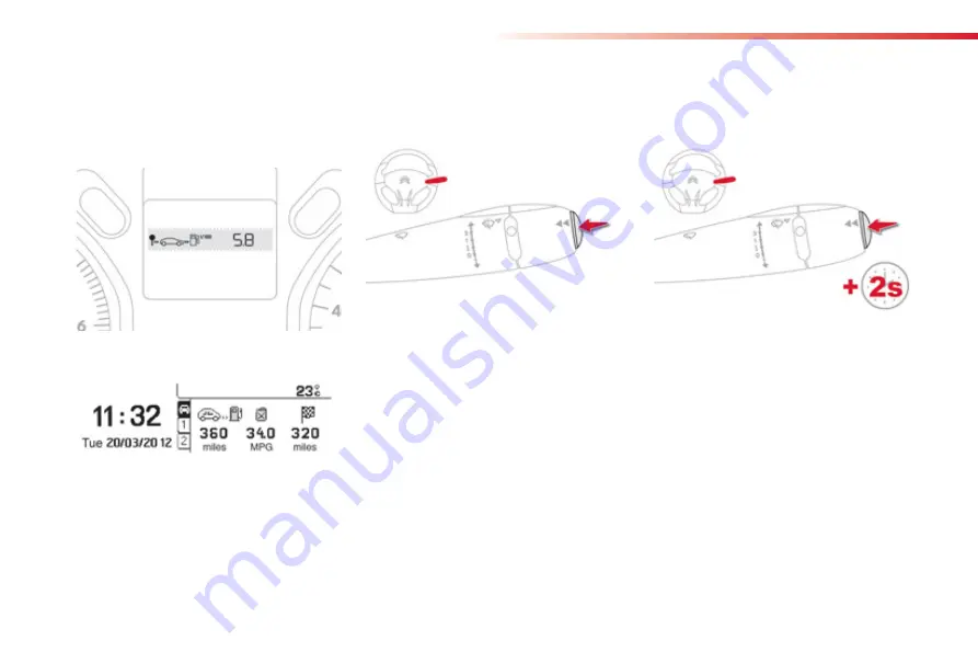 CITROËN 2012 C-ELYSEE Owner'S Handbook Manual Download Page 38