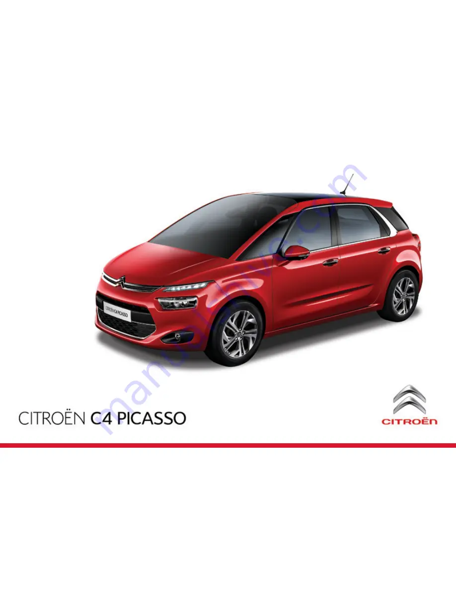 CITROËN 2014 C4 Picasso Handbook Download Page 1