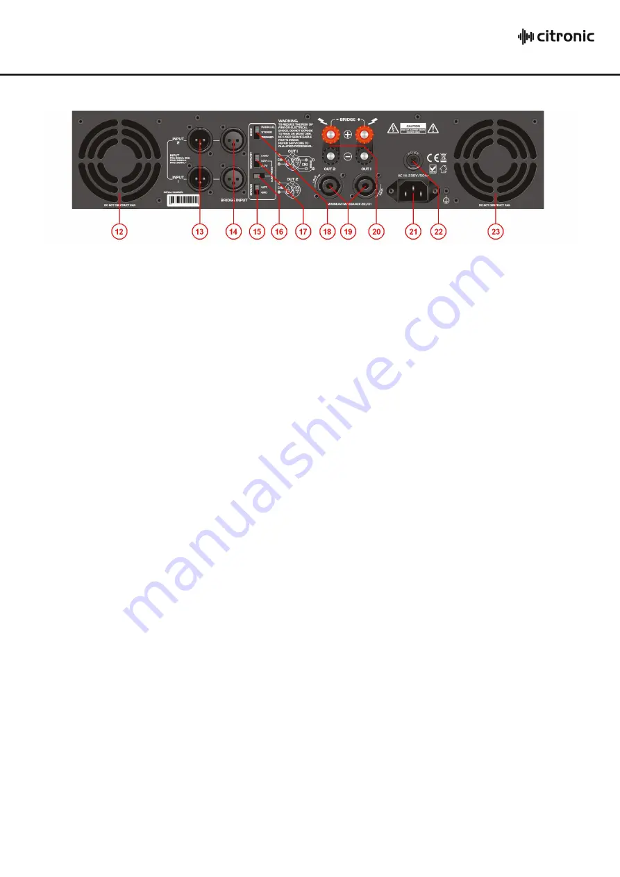 Citronic PLX SERIES Скачать руководство пользователя страница 3