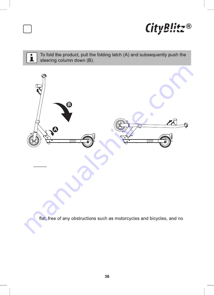 CityBlitz CB050SZ Original Instructions Manual Download Page 37