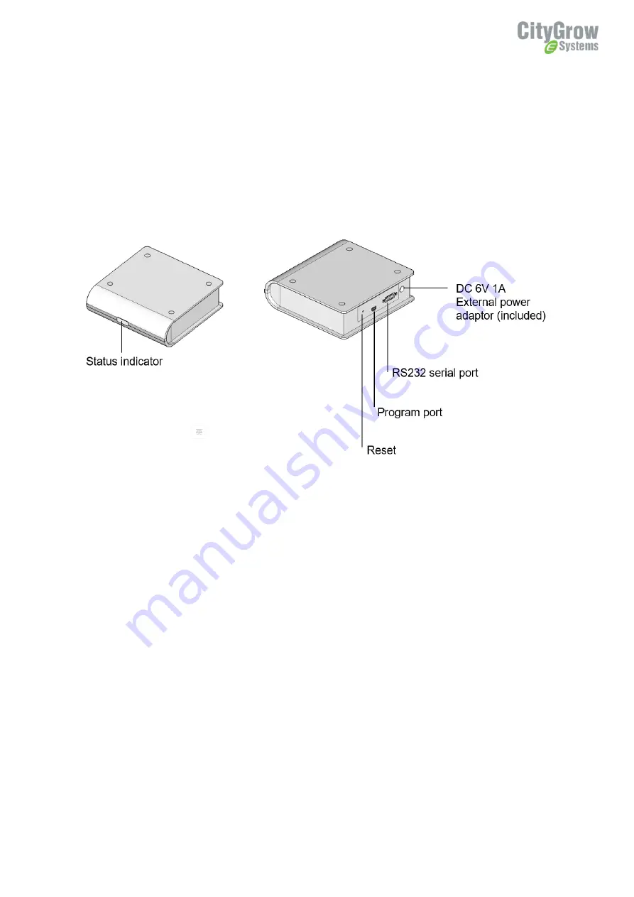 CityGrow CG102RS232 Скачать руководство пользователя страница 5