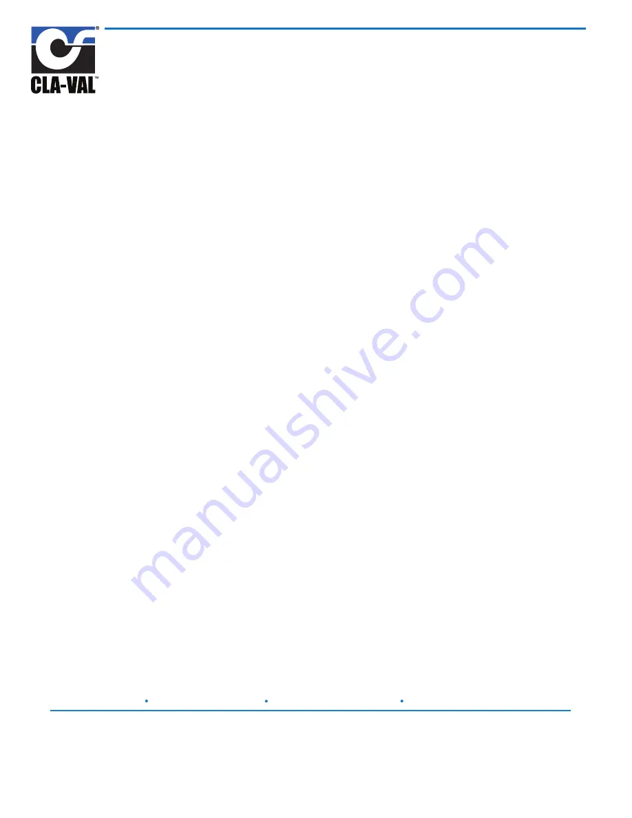 CLA-VAL 130VC-2 Installation Operation & Maintenance Download Page 8