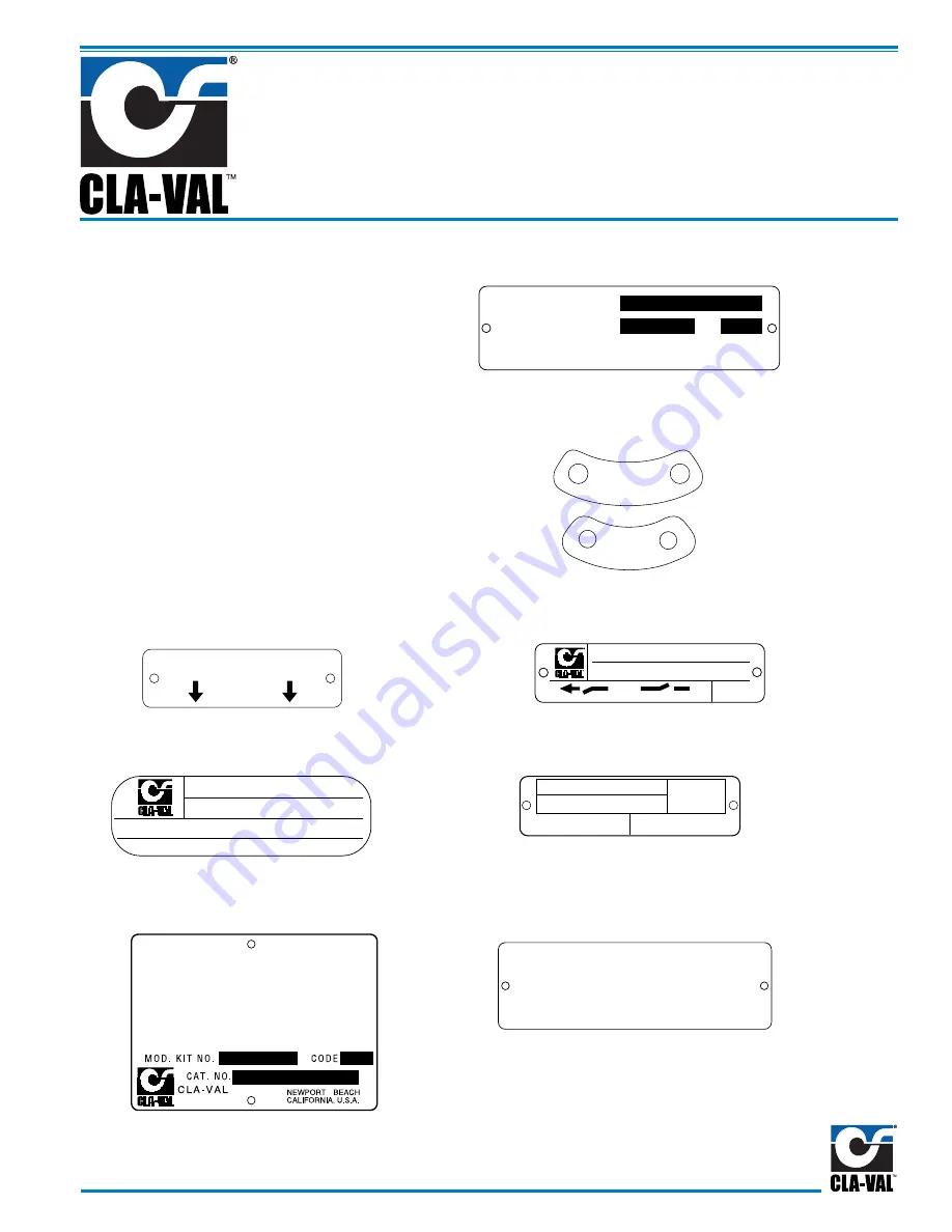 CLA-VAL 60-31 Installation, Operation And Maintanance Manual Download Page 39