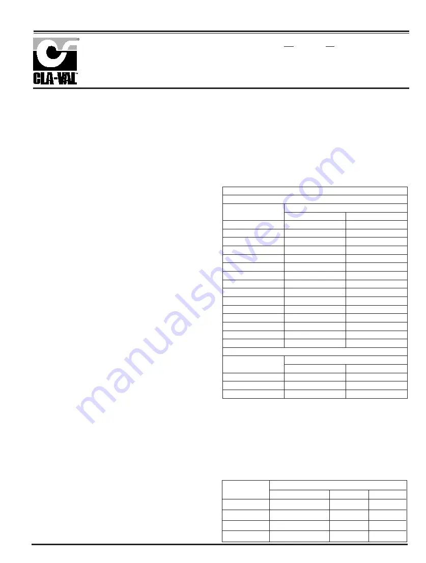 CLA-VAL 693-01 Скачать руководство пользователя страница 17