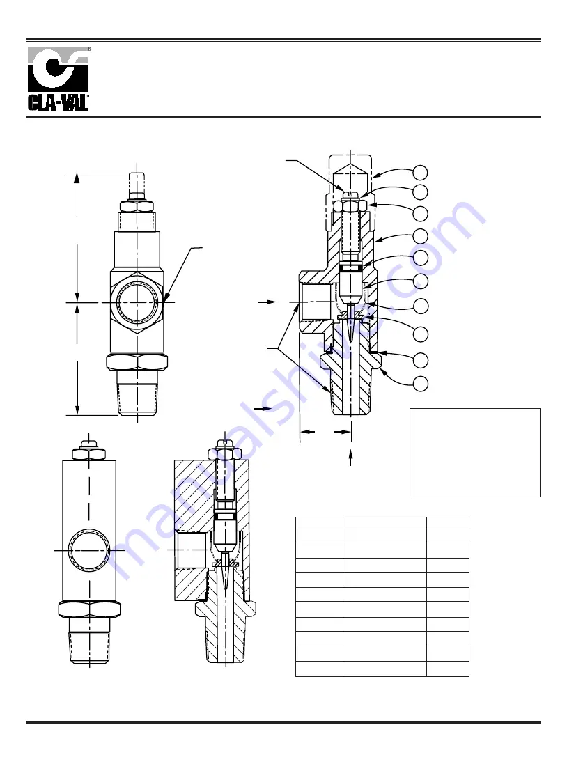 CLA-VAL 693-01 Скачать руководство пользователя страница 36