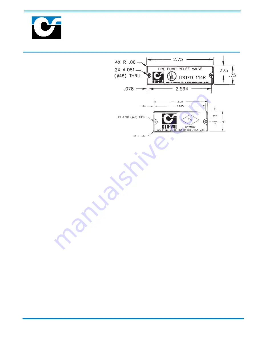 CLA-VAL 750B-4KG1 Installation Operation & Maintenance Download Page 21