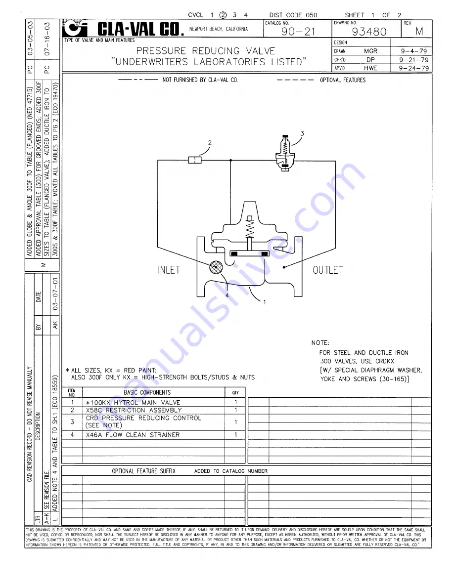 CLA-VAL 90-21 Installation Operation & Maintenance Download Page 4