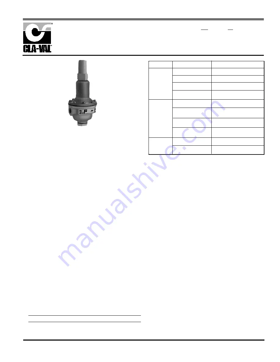 CLA-VAL 90-21 Скачать руководство пользователя страница 17