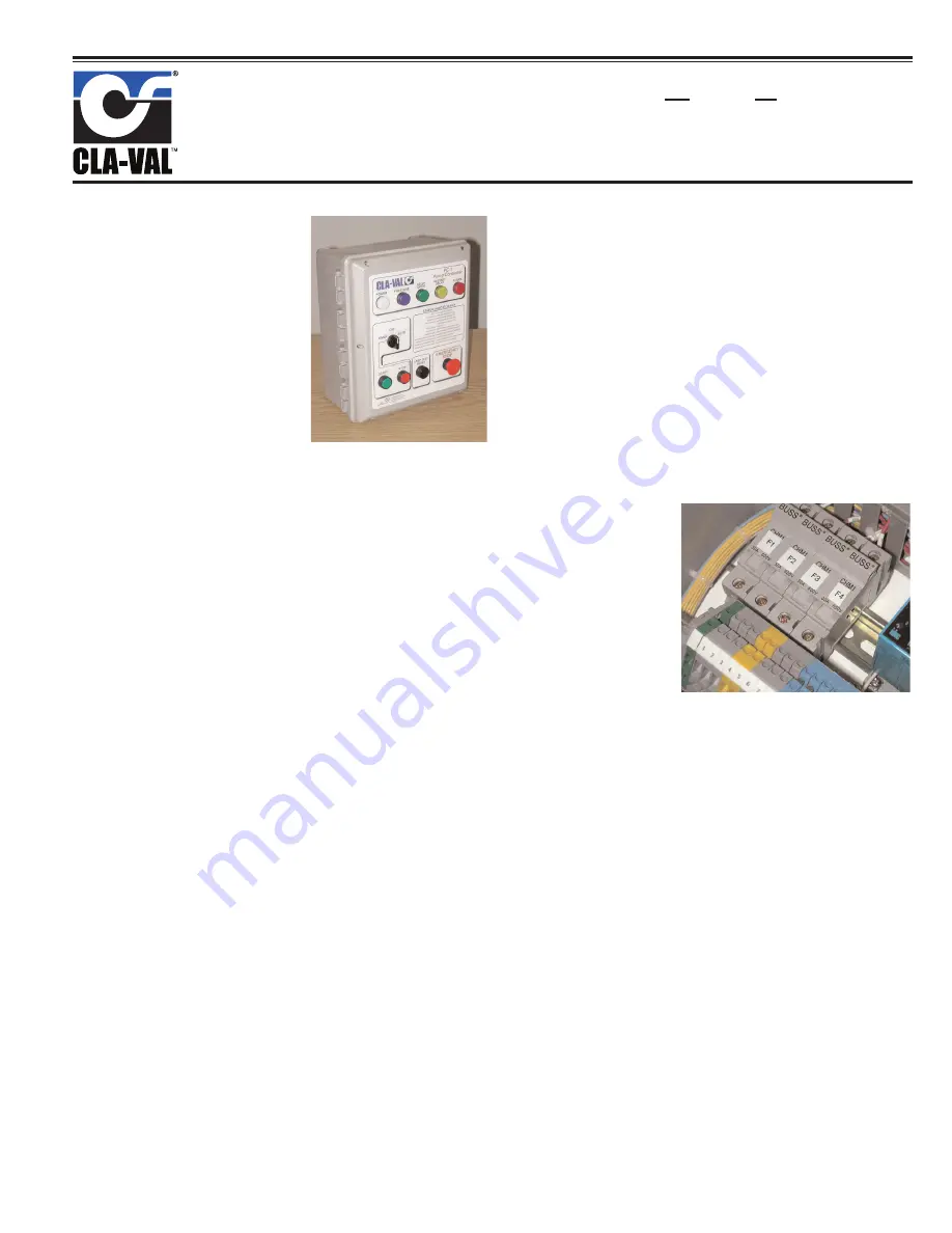 CLA-VAL PC-1 Quick Start Manual Download Page 1