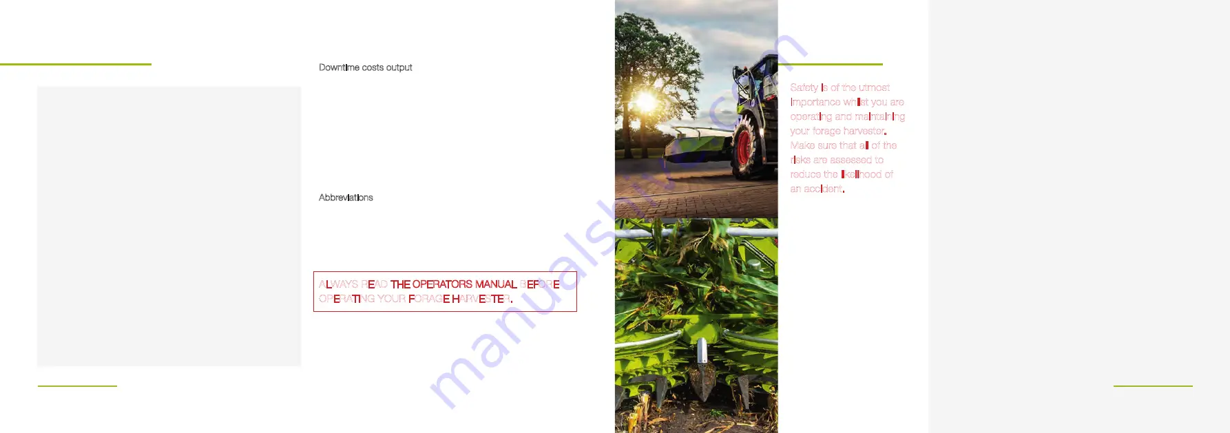 Claas JAGUAR 830 Information And Basic Field Settings Download Page 3