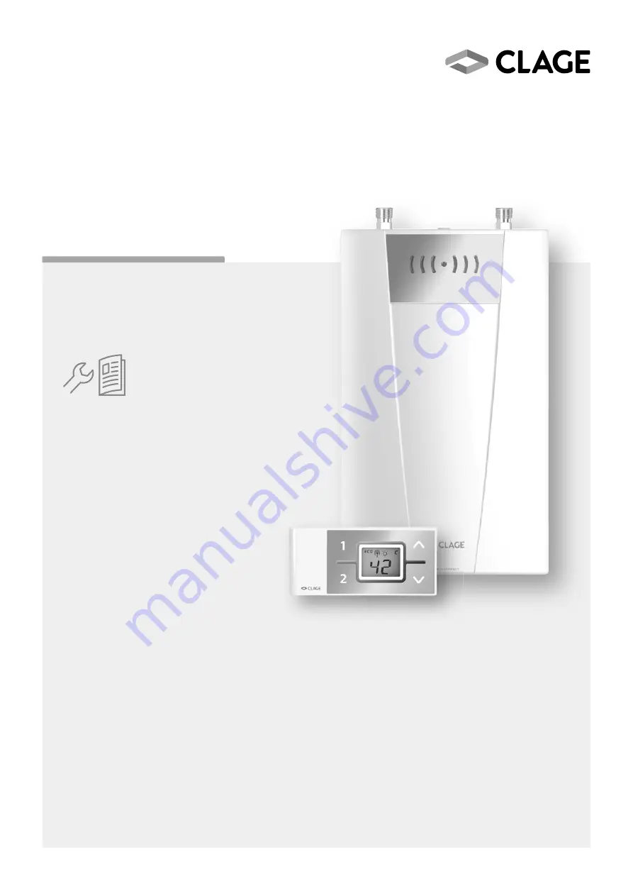 clage FUNKTRONIC MPS CFX-U Installing Instructions For The Professional Download Page 1