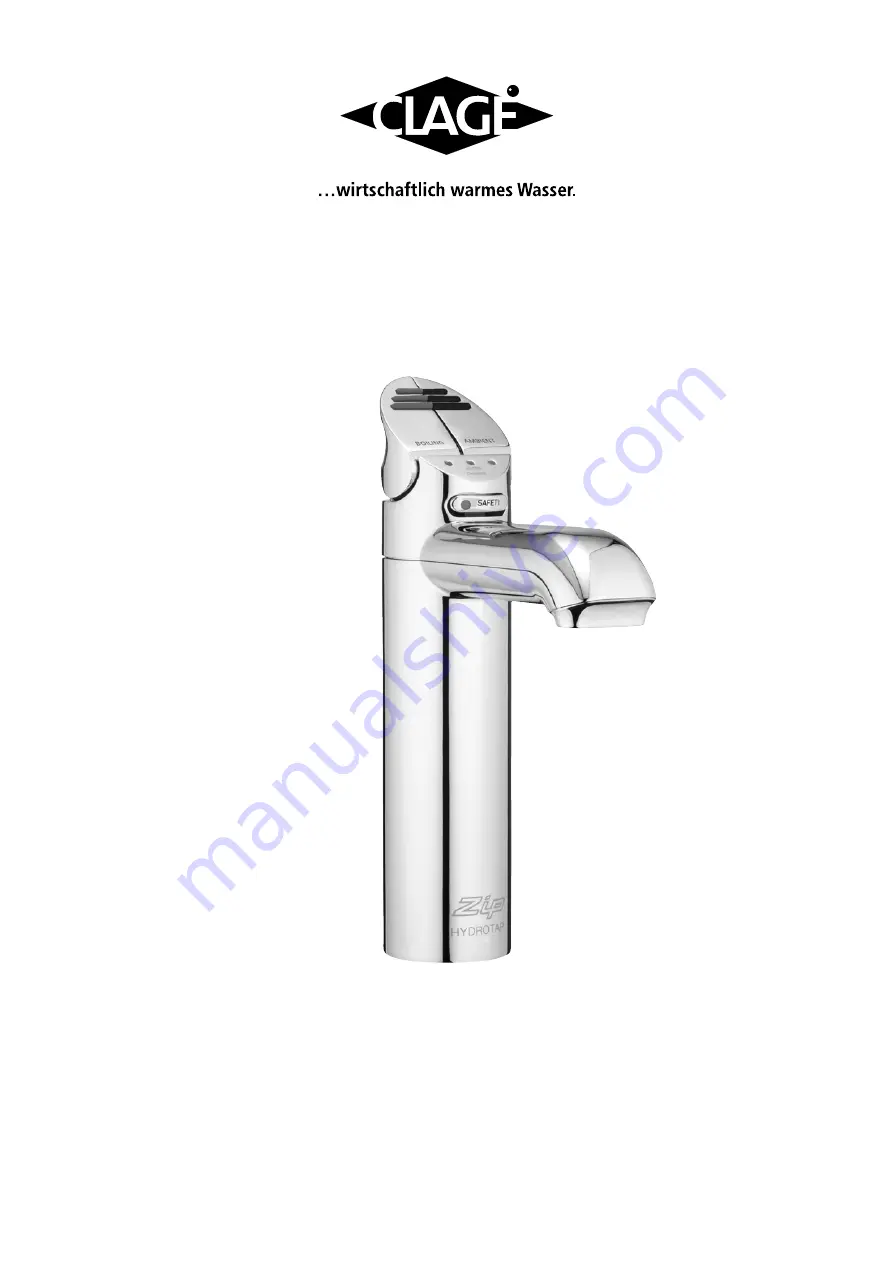 clage Zip HydroTap MINIBOIL Скачать руководство пользователя страница 1