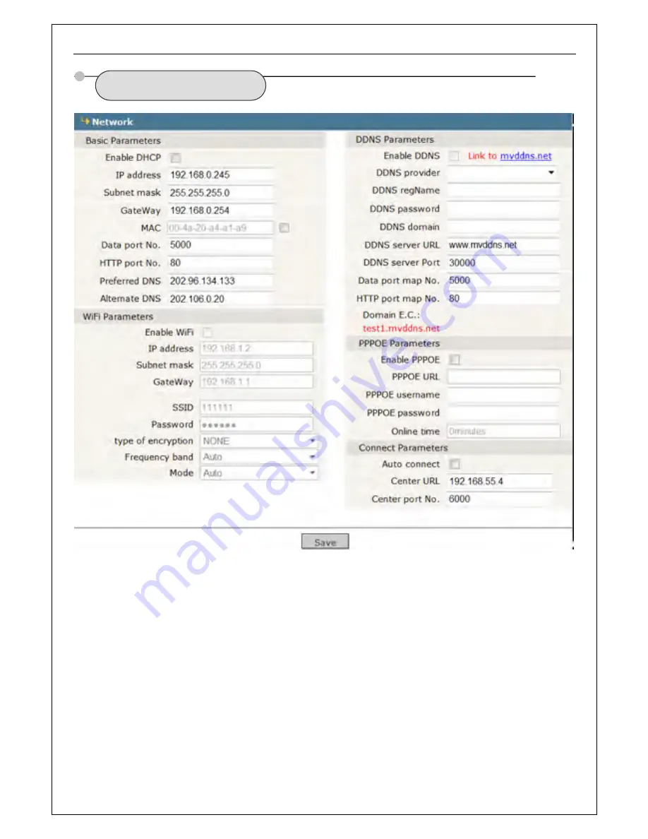 Clairvoyant H.264MP-MegaPixels RTSP Streaming Скачать руководство пользователя страница 42