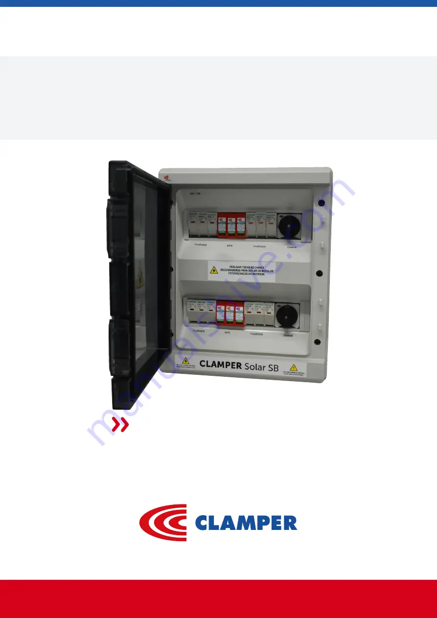 Clamper Solar SB 1000 18kA 6E/2S Installation Manual Download Page 1