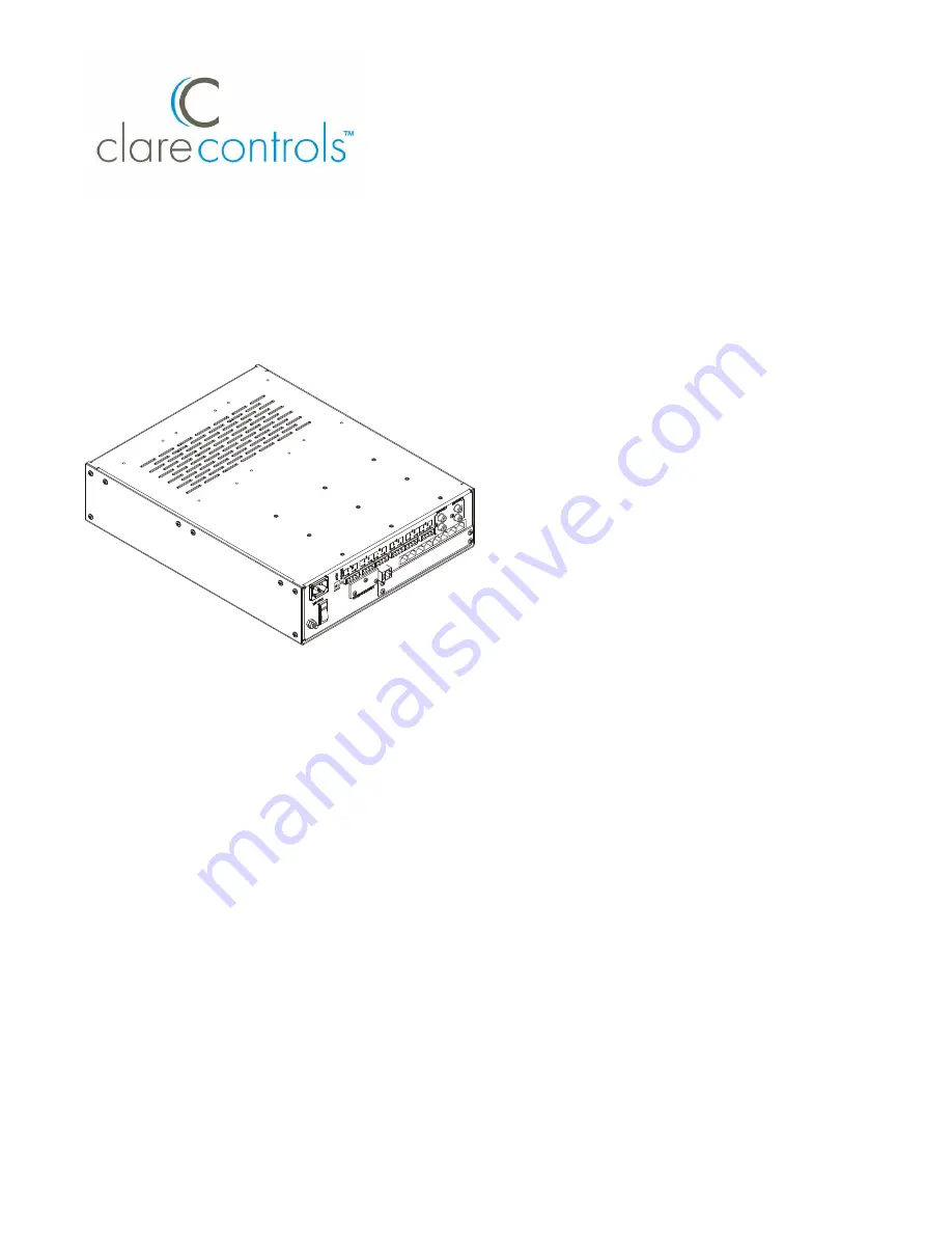 Clare Controls ClareHome CS-iMR WOB Installation Sheet Download Page 1