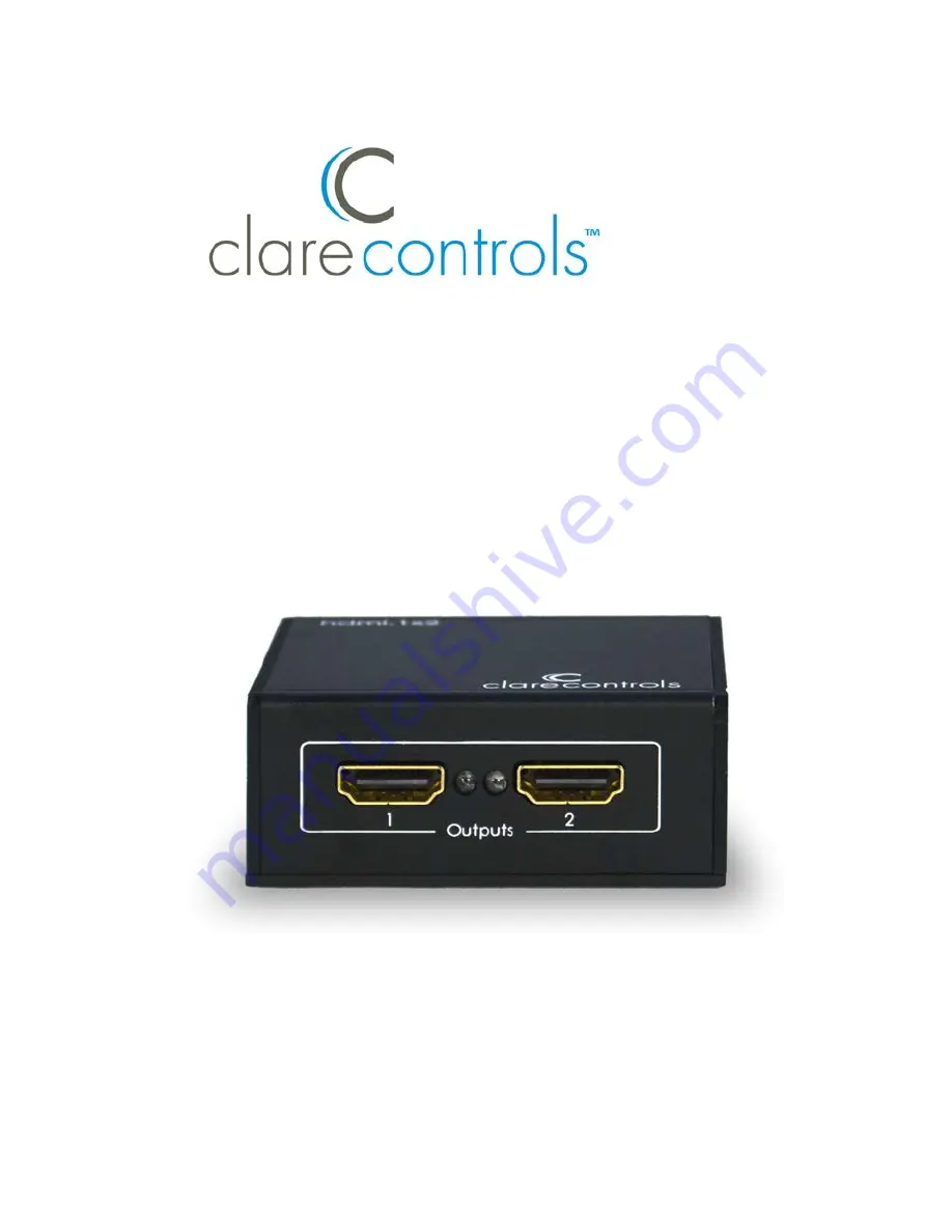 Clare Controls CM-SP1210-HD User Manual Download Page 1