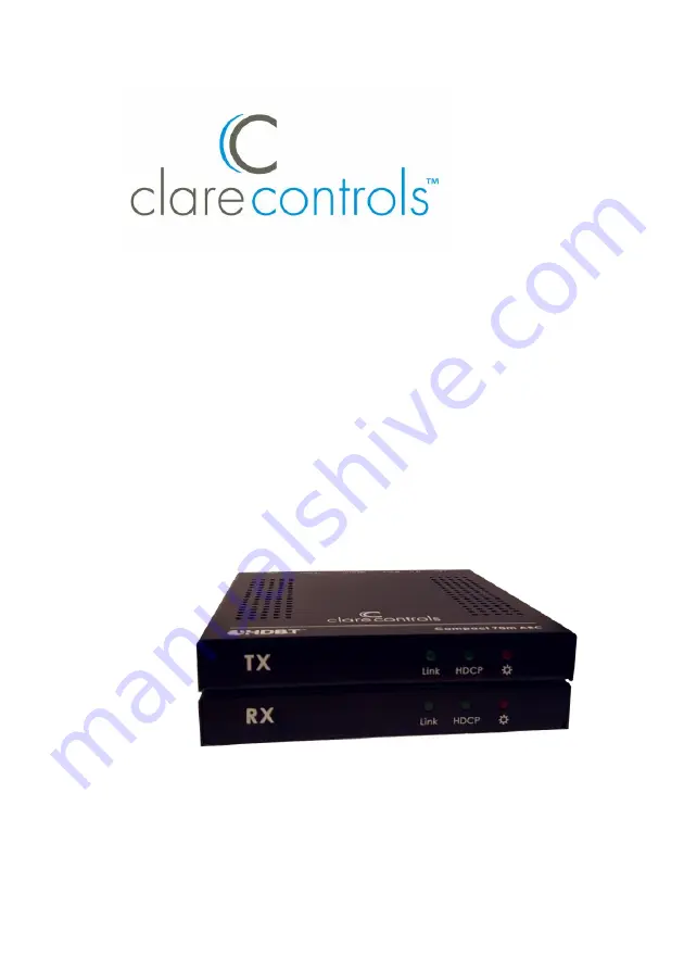 Clare Controls HDBaseT CM-BT20-COMPACT-70-RX Скачать руководство пользователя страница 1