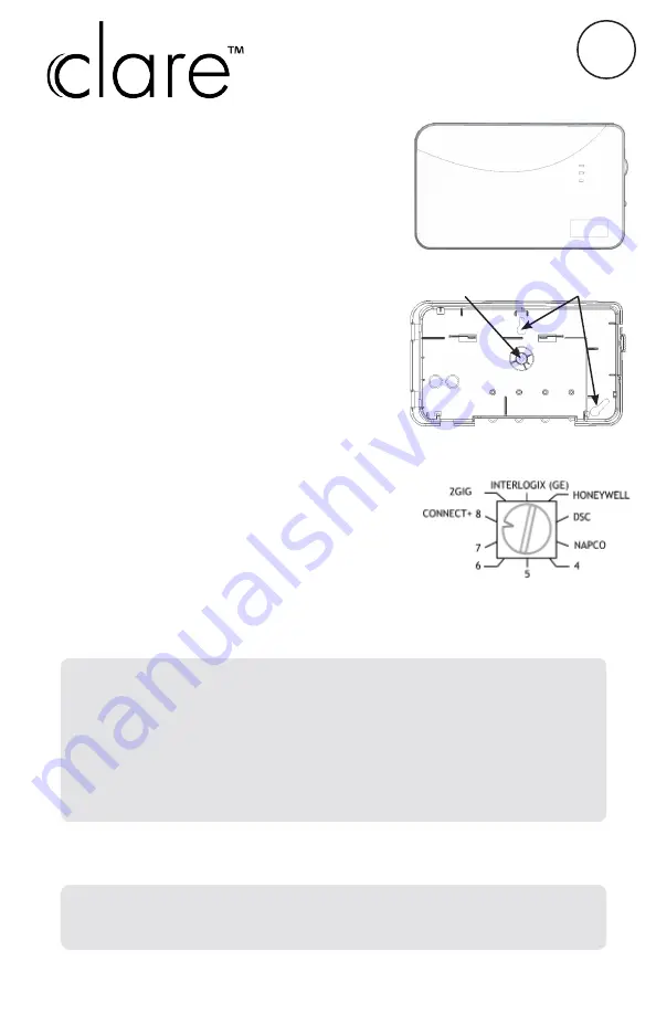 clare CS-WRP-10 Installation Manual Download Page 1