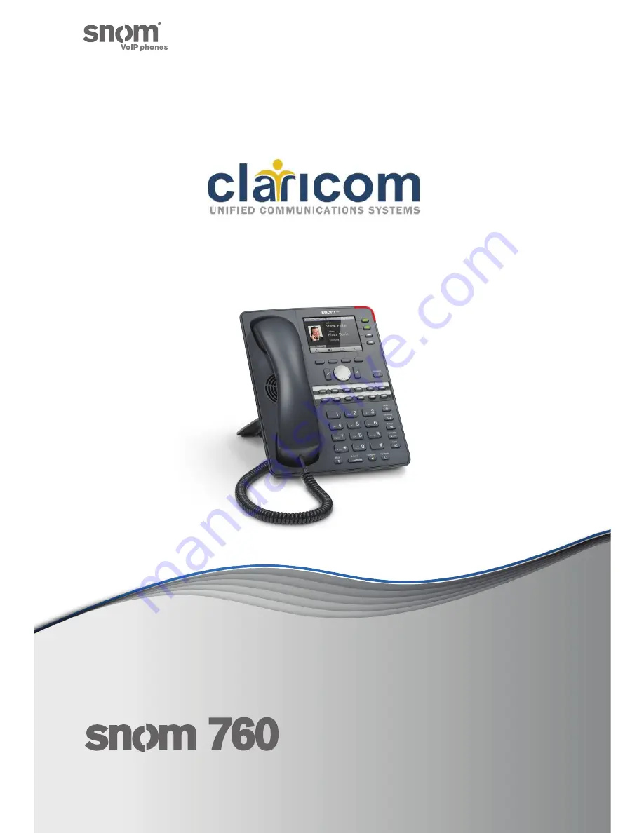 claricom snom 760 Скачать руководство пользователя страница 1